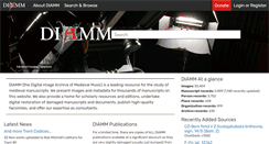 Desktop Screenshot of diamm.ac.uk