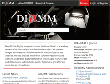 Tablet Screenshot of diamm.ac.uk